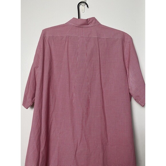 RALPH LAUREN Men’s Short Sleeve Button Up Red Check Shirt Classic Fit XL - Picture 13 of 14
